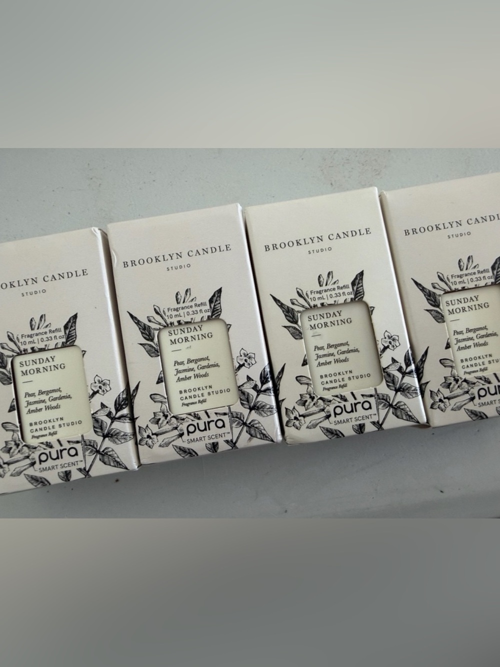 Pura Sunday Morning Brooklyn Candle Studio Diffuser Fragrance 4 Refills Set  $76